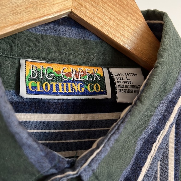 Vintage Men’s Relaxed Fit Long Sleeve Western Shirt Size: L - Picture 2 of 4